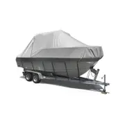 Seamanship Boat Cover 25-27ft Trailerable Jumbo Marine 600D Heavy Duty Grey
