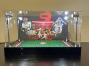University Of Alabama Premium 2 Mini Helmet display case with LED lights