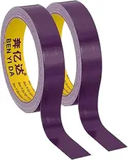 uxcell 0.8"x0.01" Bookbinding Tape, 22 Yard Total 2 Roll Cloth Bookbinding Repair Tape Book Binding Tape Self Adhesive for Repairing Old Books, Purple