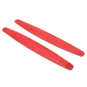 2 Sets Universal Car Body Carbon Fiber Bumper Guard Protector Sticker (Red)