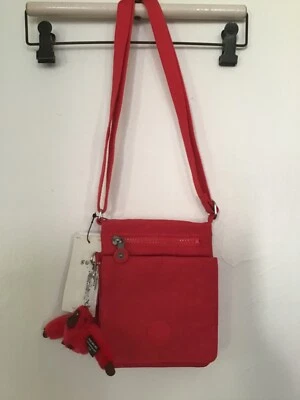 KIPLING WOMEN'S LIGHWEIGT CROSSBODY NYLON RED BAG NWT