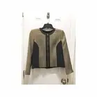 Ted Baker NWT Women's Gold Metallic & Black Jacket Blazer Full Zip Size 2