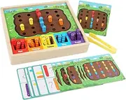 EHJRE Catching Worm Toy Color Sorting Game Color Sorting Toy for Birthday Gift