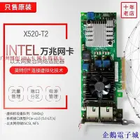 在飛比找Yahoo!奇摩拍賣優惠-企鵝電子城【 7天到貨】Intel X520-T2萬兆電口網