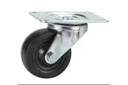 Cold Steel Rubber Swivel Castor Black 75mm