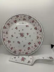 Beautiful Petit Rose Cake Plate And Server