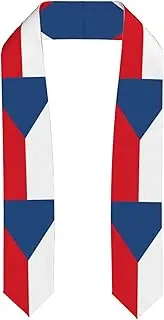 [EdWal] Flag of the Czech Republic print Graduation Stole and Sash Class for Unisex Adult Honor Stole Honor Stole of 2025