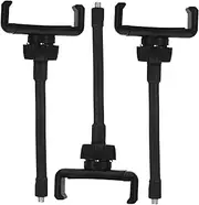 Rotating Mobile Phone Clip Stand Phone Clamp for Car Home Office Black
