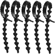 Rubber Ribbon Garden Tree Ties, 5pcs Adjustable Tree Ties Tree Ties Locking Strap Rubber Locking Strap Floral Ties Plant Fruit Tree Flower Vine