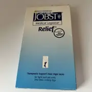 JOBST Small Black Knee High Classic 15-20 mmHg Compression Closed Toe NIB 114812