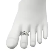 Sterling Silver Lotus Flower Toe Ring - R20