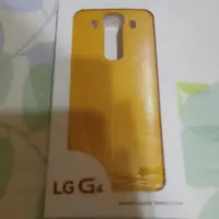 在飛比找蝦皮購物優惠-LG G4黃色皮革背蓋