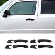 8x Black Door Handle Shell Cover Trim Bezels For Jeep Patriot 2011-2016 Exterior (for: Jeep)