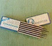 12 Staedtler Mars Lumograph 2H Drawing Leads No 1904 2mm New Old Stock Vintage