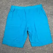 SOLA VIVE Shorts sz Large Blue Linen Blend NWT W34 $58 MSRP