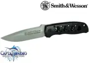 SMITH & WESSON EXTREME OPS 4" BLACK LINERLOCK FOLDING POCKET KNIFE SWAT CK105BK