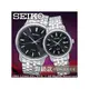 SEIKO 精工手錶專賣店 國隆 SUR261P1+SUR663P1 經典石英對錶 不鏽鋼錶帶 黑色錶面 防水100米/50米 日期顯示