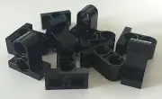 *NEW* 25 Pieces Lego BLACK TECHNIC PIN Connector Plate 1 x 2 x 1 2/3 w 2 Holes