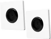 Yardenfun Jumbo Electrical Outlet Covers 2pcs Round Wall Hole Covers Rubber Pad Outlet Grommet for Home Theater