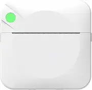 ALL IN RED BOX Mini Printer, Receipt Printers, Bluetooth Pocket Thermal Printer Inkless Portable Printer for iOS/Android, Wireless Photo Printer for Printing Label, Notes, Memo, Photos (White)