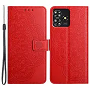 For ZTE Blade A73 Case Stand Wallet Leather Cover Mandala Flower