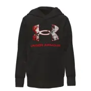 Boys Under Armour Hoodie (Size 4) Ice Dye Big Logo Graphic Hoodie