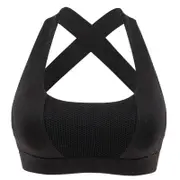 SPORX Women's Sports Bra Short Cross Back Black