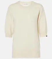 [Extreme Cashmere] Extreme Cashmere N°63 knitted cashmere-blend top One Size white