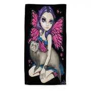 Fairey and Ferret with Butterfly Wings Beach Towels Medium Large Extra Large