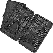Nail Clippers Set Fingernail Manicure Pedicure Kit 24 Pieces Stainless Steel Professional Grooming Kits, 400000RPM Handheld