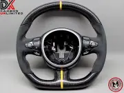 Aston Martin DBS Vantage DB11 Alcantara 8mm Yellow Ring Carbon Steering Wheel v4