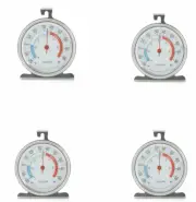 Set of 4 Taylor 5924 Large Dial Fridge Freezer Thermometer Kitchen Refrigerator