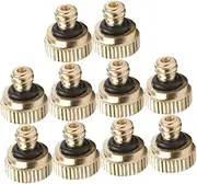 PAMINGONO 10Pcs Atomizing Nozzle Hose Sprayer Head Low Pressure Misting Spray Nozzle for Gardening Outdoor Cooling Agricultural Irrigation and Applications