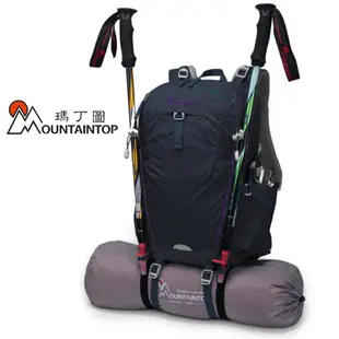瑪丁圖Mountaintop多功能雙肩35L戶外防水登山包贈防雨罩