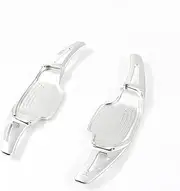 Car Steering Wheel Shift Paddles for Camaro 2012-2015 2pcs Steering Wheel Aluminum Shift Paddle Shifter Extension Car-Styling Car Accessories HTEOPOEKFR(Silver)