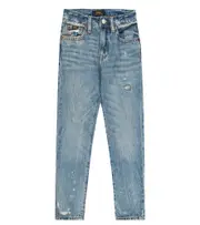 [Polo Ralph Lauren Kids] Polo Ralph Lauren Kids Mid-rise straight-leg jeans Y 3 blue