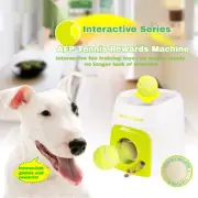 Automatic Ball Launcher Reward Machine Interactive Tennis Thrower Pet Feeder Toy
