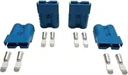 50Amp Power Connector Plug 50A Quick Connect Disconnect 600 V 2 Pairs(4pcs) for Anderson 50Amp (8AWG, Blue)
