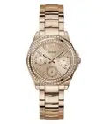 Guess Ladies Watch Wristwatch Ritzy GW0685L3 Stainless Steel Rose Gold