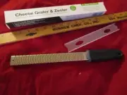 NIB High Quality Cheese Grater and Zester Ultra-Sharp 18/8 Stainless Steel Blade