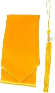 [GLSTOY] Graduation Gown Stole Set Bachelor Graduation Stole Tassel Stylish Comfortable for Male Students