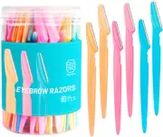 Eyebrow Razor with Box, 60 Pcs Face Razors for Women and Men, Multi-Color