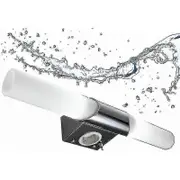 Led Wall Light Mirror Bathroom Metal Glass E14 Lamp Bathroom Fixture With Electrical Outlet-kryc