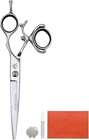 5.5/6" 440C Swivel Hair Scissors Hairdressing Scissors Barber Razor Thinning Rotating Thumb Shears Swivel Handle Scissor Rotary (Size : 5.5 INCH Cut)