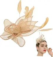 [NOLITOY] Fascinator Headband Vintage Tea Party Hat Clip for Women Elegant Head for Bridal Showers Dress Up Parties Special Occasions Comfortable Design