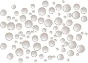 JIHUOO 350 Pcs Clear Dewdrop Water Droplets Embellishments Simulation Round Waterdrop Resin Beads Flatbacks for Scrapbooking Cell Phone Case
