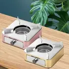 Stainless Steel Mini Alcohol Stove Grills Burner for Camping Traveling
