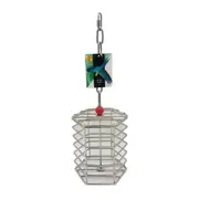 Featherland Paradise Stainless Steel Baffle Cage No Fill for Bird Toys Large
