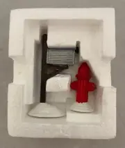Dept 56 Snow Village Fire Hydrant and Mail Box #51322 Set of 2