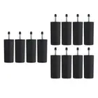 12pcs 100mm Table Furniture Cabinet Sofa Feet Legs Plinth Bed Riser Black
